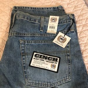 Mens Black label relaxed fit 38x34 never worn